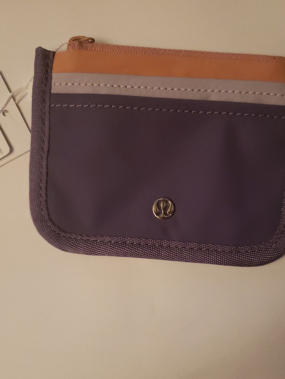lululemon athletica Purple and Tan Zip Wristlet Pouch